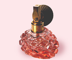 pink perfume bottle